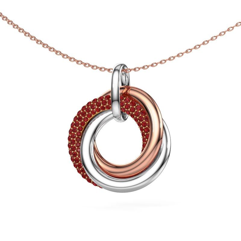 Image of Pendant Helena 2 585 gold ruby 1 mm