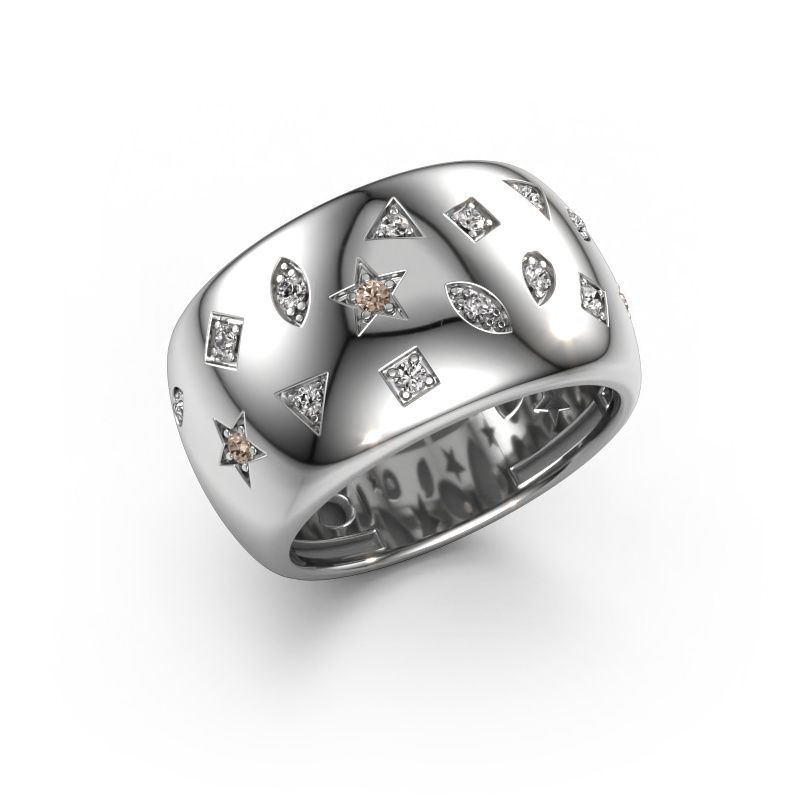 Ring Sasha 2 585 white gold lab-grown diamond 0.181 crt