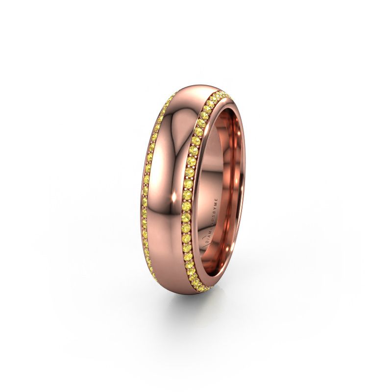 Alliance WH6132L36C 585 or rose saphir jaune ±6x2.2 mm