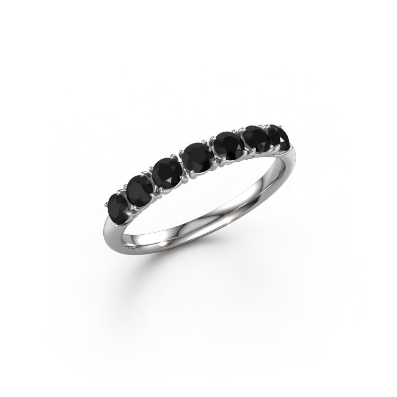 Ring Vivienne Half 585 white gold black diamond 0.798 crt