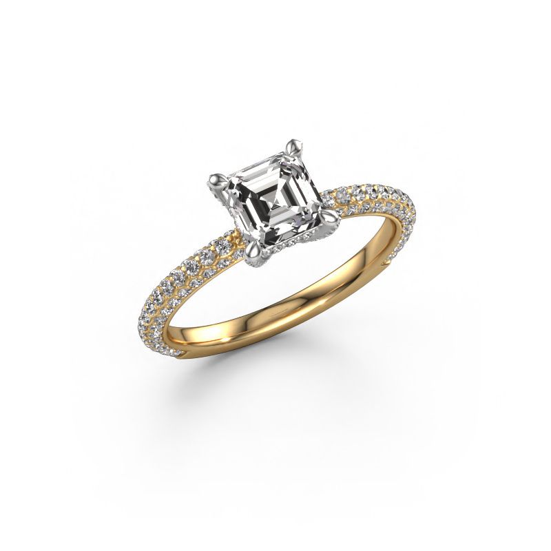 Engagement ring Saskia 2 ASH 585 gold diamond 1.598 crt