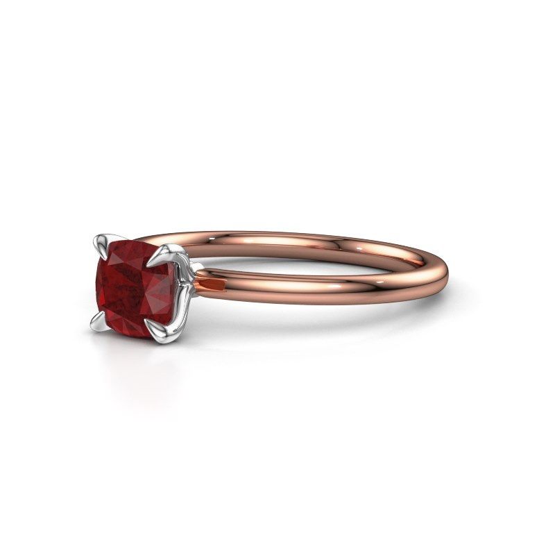 Afbeelding van Verlovingsring Crystal CUS 1 585 rosé goud robijn 5.5 mm