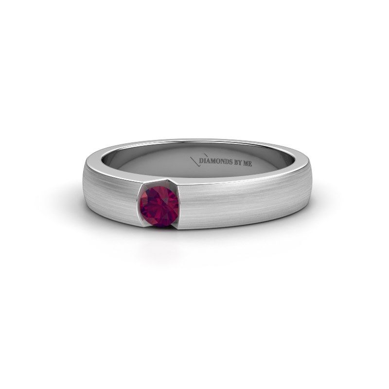 Image de Bague de fiançailles Theresia<br/>585 or blanc<br/>Rhodolite 3.4 mm