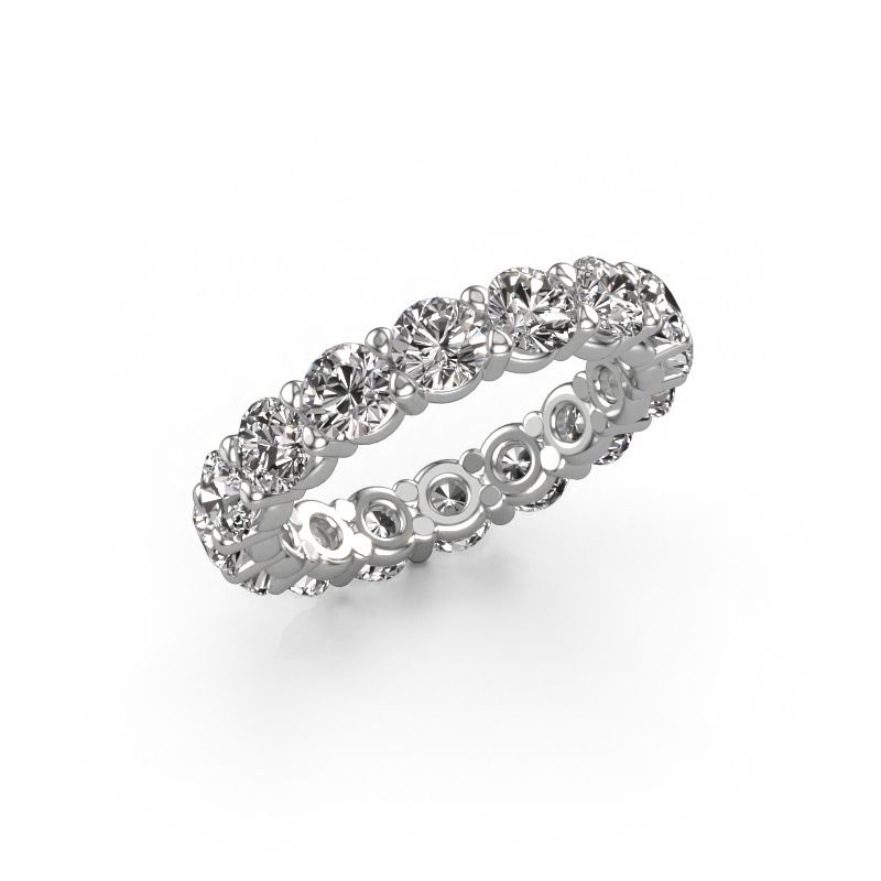 Vorsteckring Heddy rnd 4.0 585 Weißgold Diamant 4.00 crt
