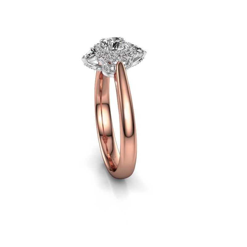 Image of Engagement ring Susan 585 rose gold diamond 0.644 crt
