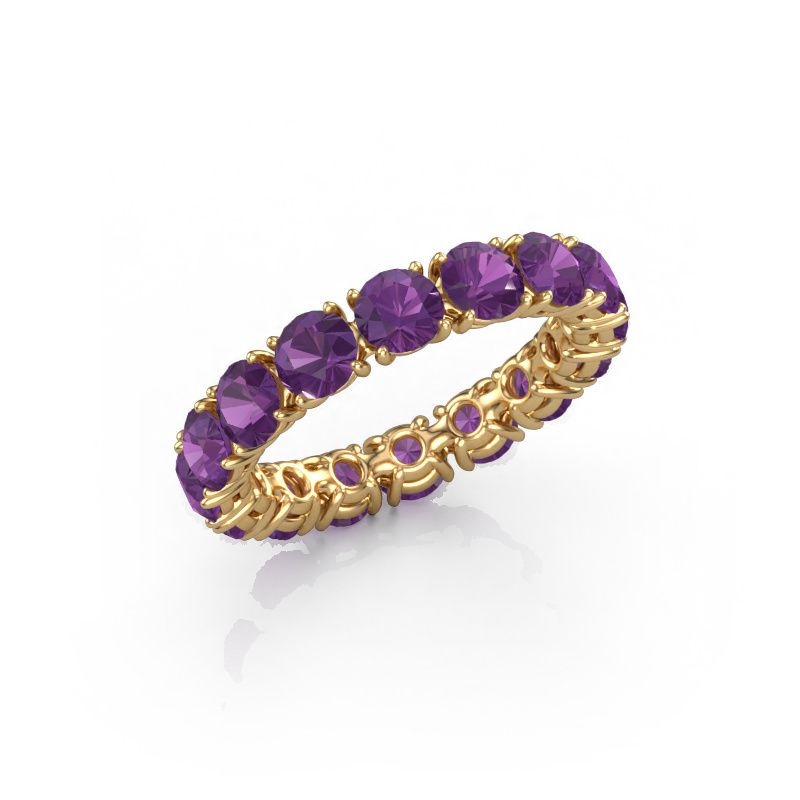 Aanschuifring Vivienne 4.0 585 goud amethist 4 mm