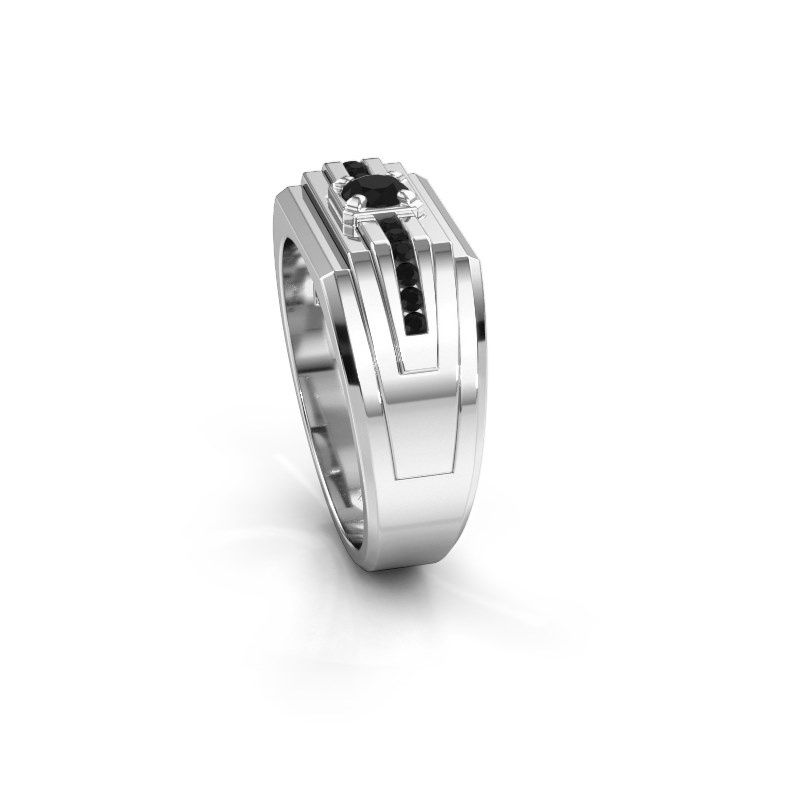 Image de Bague pour homme Oliver<br/>585 or blanc<br/>Diamant noir 0.516 crt
