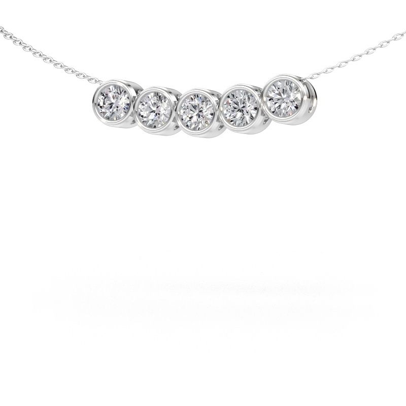 Collier Kim 5 950 platine diamant synthétique 1.25 crt