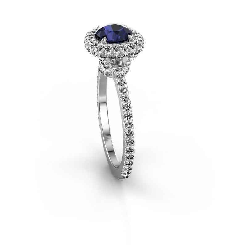 Image of Engagement ring Talitha RND 950 platinum sapphire 6.5 mm