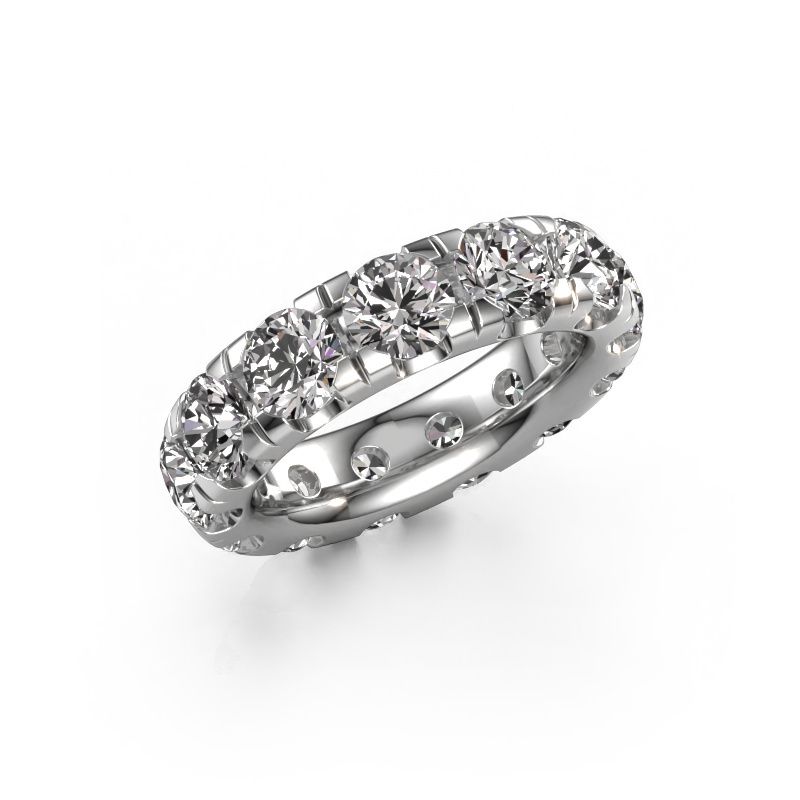 Stackable ring Jackie 5.0 585 white gold lab-grown diamond 6.50 crt