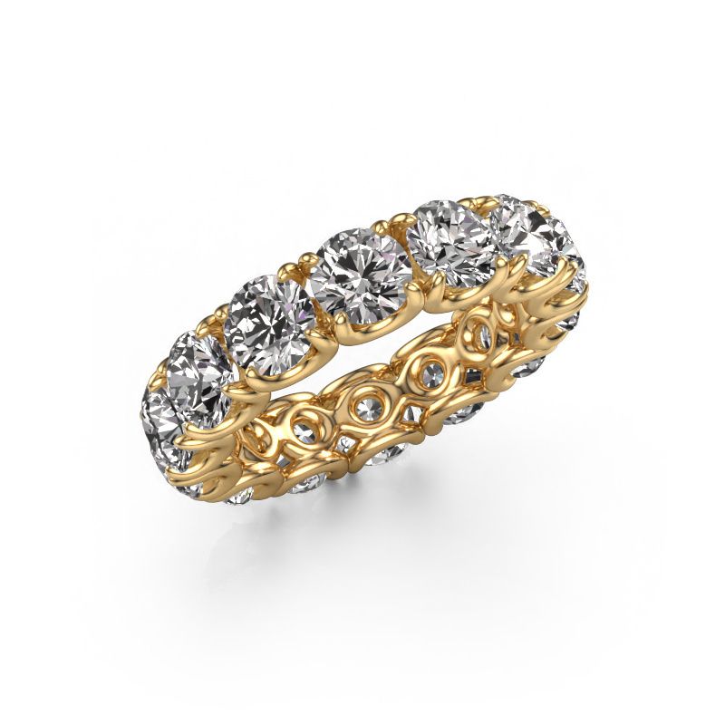Bague Estee 5.0 585 or jaune zircone 5 mm