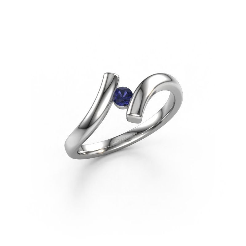 Ring Amy 950 platinum sapphire 4 mm