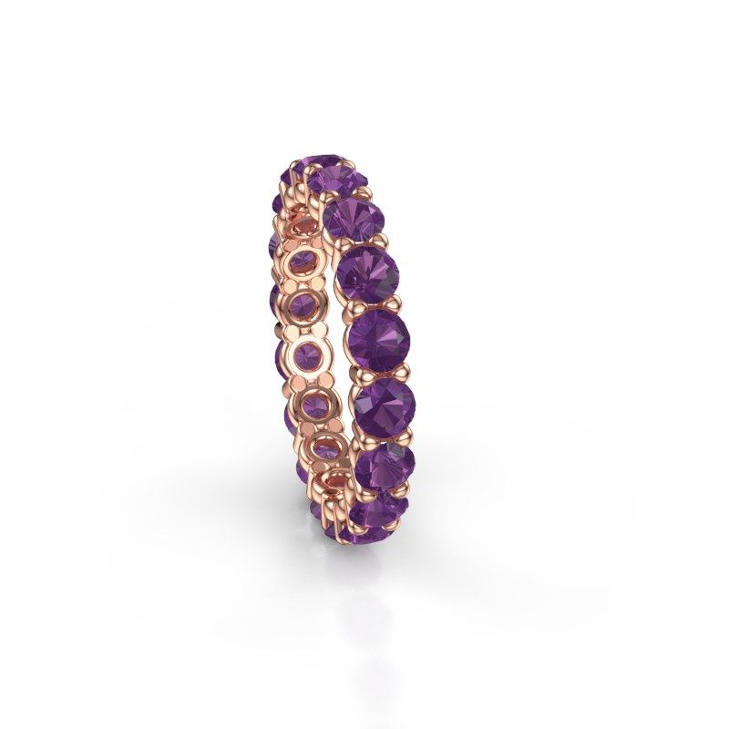 Bild von Ring heddy rnd 3.4<br/>585 Roségold<br/>Amethyst 3.4 mm