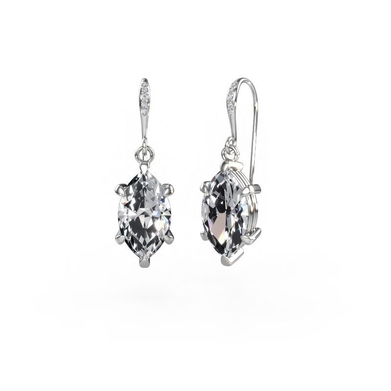 Oorhangers Laurie MRQ 2 950 platina diamant 6.030 crt