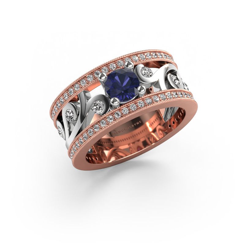 Ring Sanne 585 Roségold Saphir 5 mm