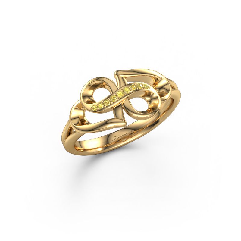 Ring Rowie 585 gull gul safir 0.9 mm