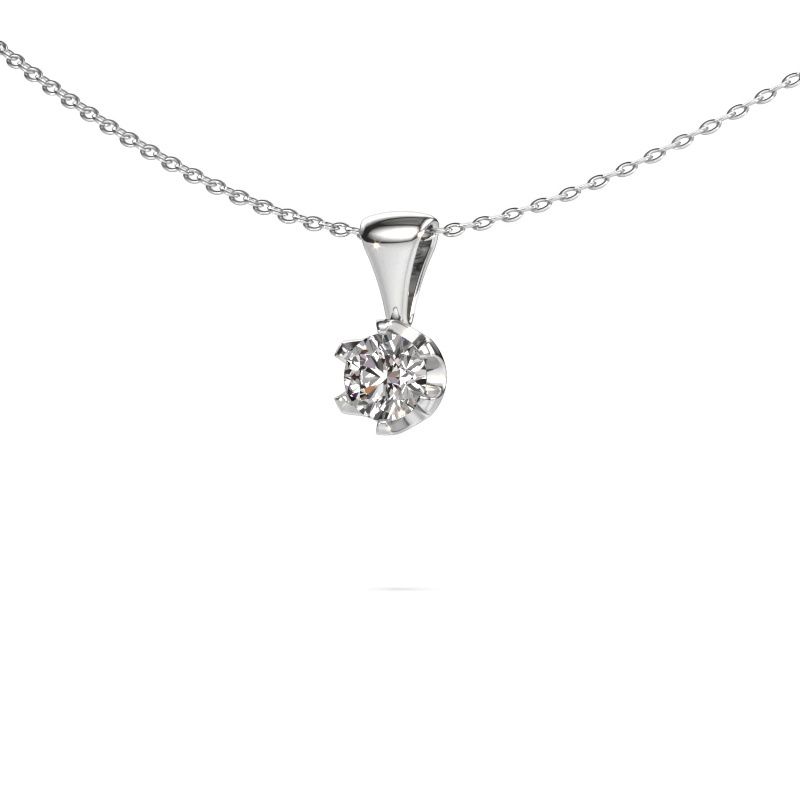 Collier Fran 585 or blanc diamant 0.50 crt