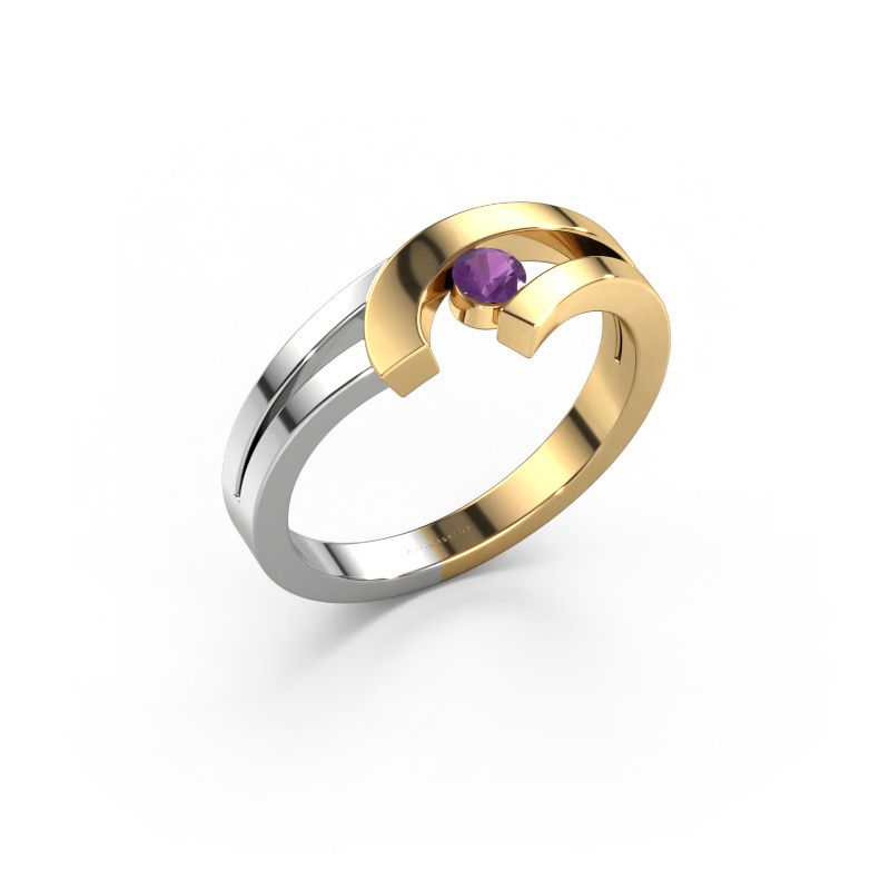 Ring Yentl 585 gold amethyst 3 mm