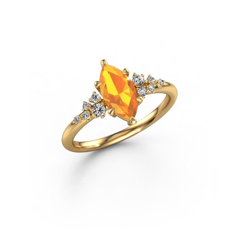 Ring Royce MRQ 585 gold citrin 10x5 mm