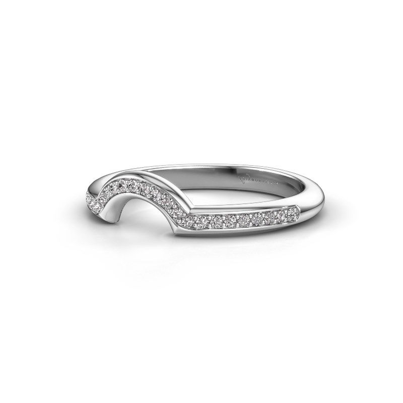 Afbeelding van Aanschuifring SRH0570C20H2<br/>585 witgoud<br/>Lab-grown diamant 0.135 crt