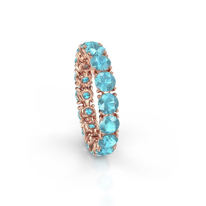 Bild von Vorsteckring vivienne 4.0<br/>585 Roségold<br/>Blau Topas 4 mm