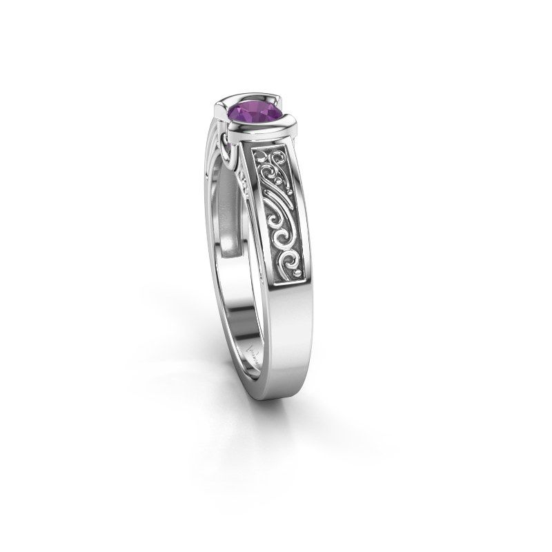 Bild von Verlobungsring elena<br/>585 Weißgold<br/>Amethyst 4 mm