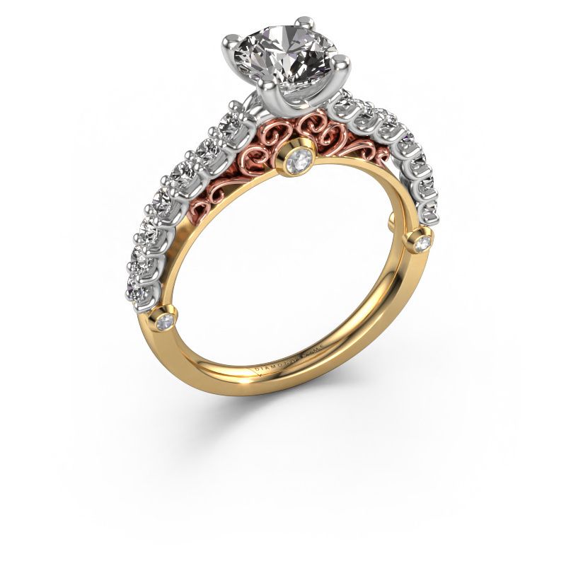 Engagement ring Shaunda 585 gold lab grown diamond 1.10 crt