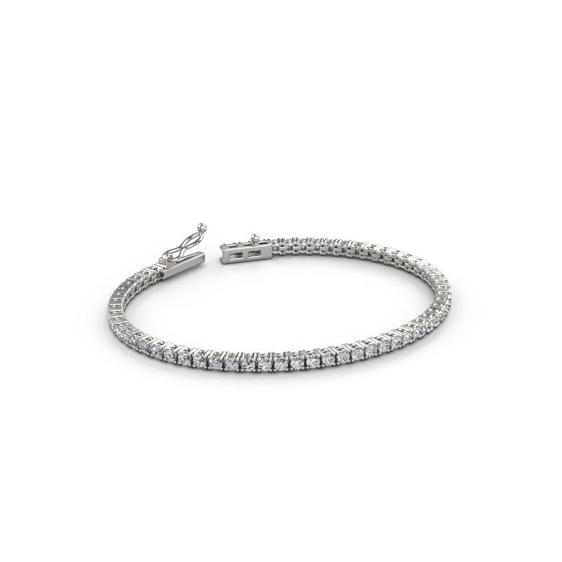 Tennis bracelet Shirley 2.4 diamond 585 white gold 3.245 crt