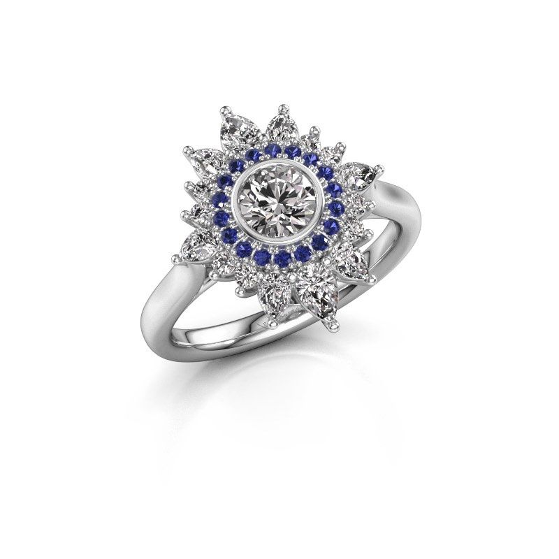 Afbeelding van Verlovingsring Tianna<br/>585 witgoud<br/>Diamant 1.636 Crt