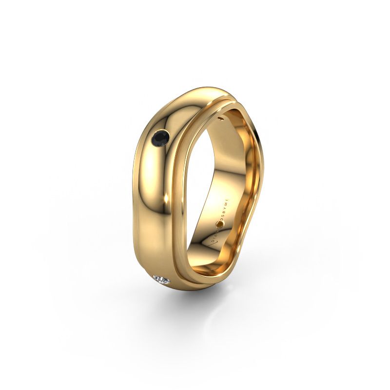 Ehering WH2050L26DP 585 Gold Schwarz Diamant ±6x2.4 mm