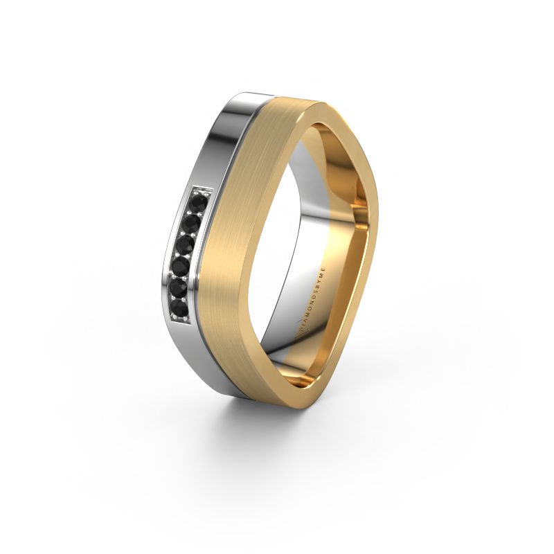 Ehering WH6030L16A 585 Weißgold Schwarz Diamant ±6x1.7 mm