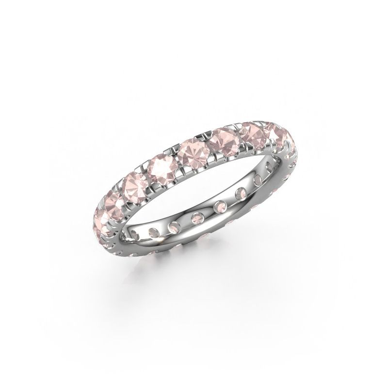 Bague superposable Jackie 3.0 585 or blanc champagne morganite 3 mm