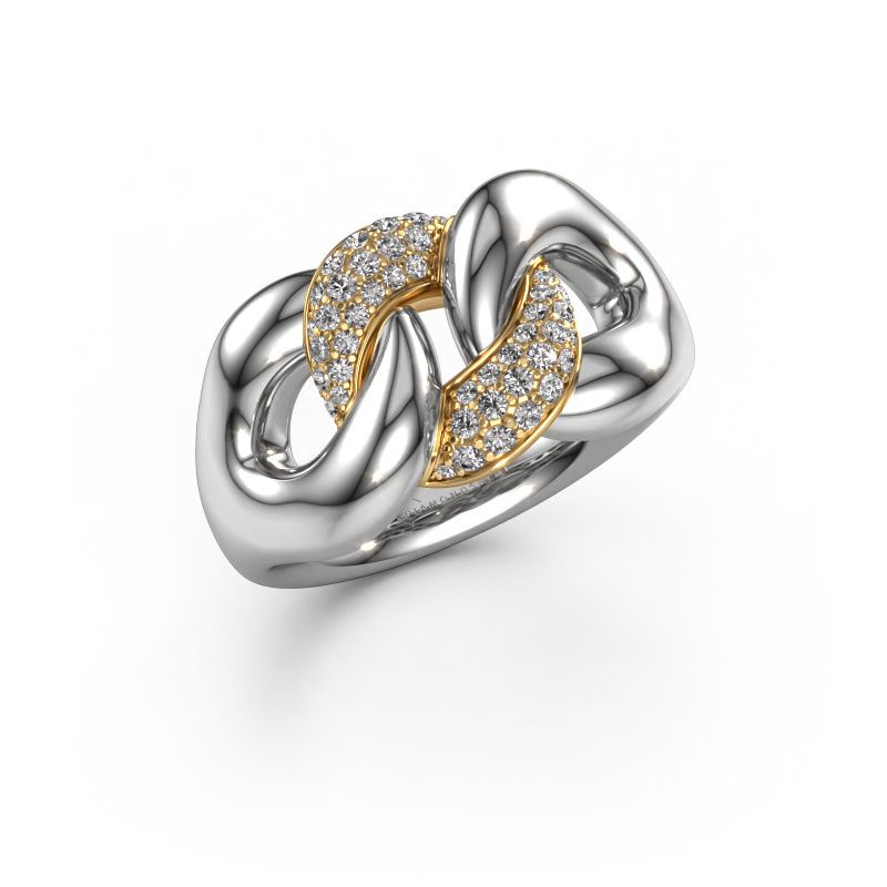 Ring Kylie 2 11mm 585 white gold zirconia 0.8 mm