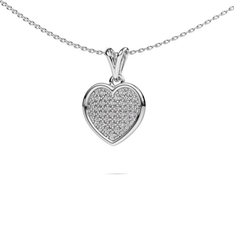 Anhänger Aline 585 Weißgold Zirkonia 1 mm