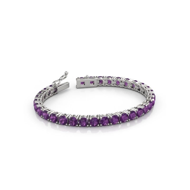Tennisarmband Shirley 5.0 585 witgoud