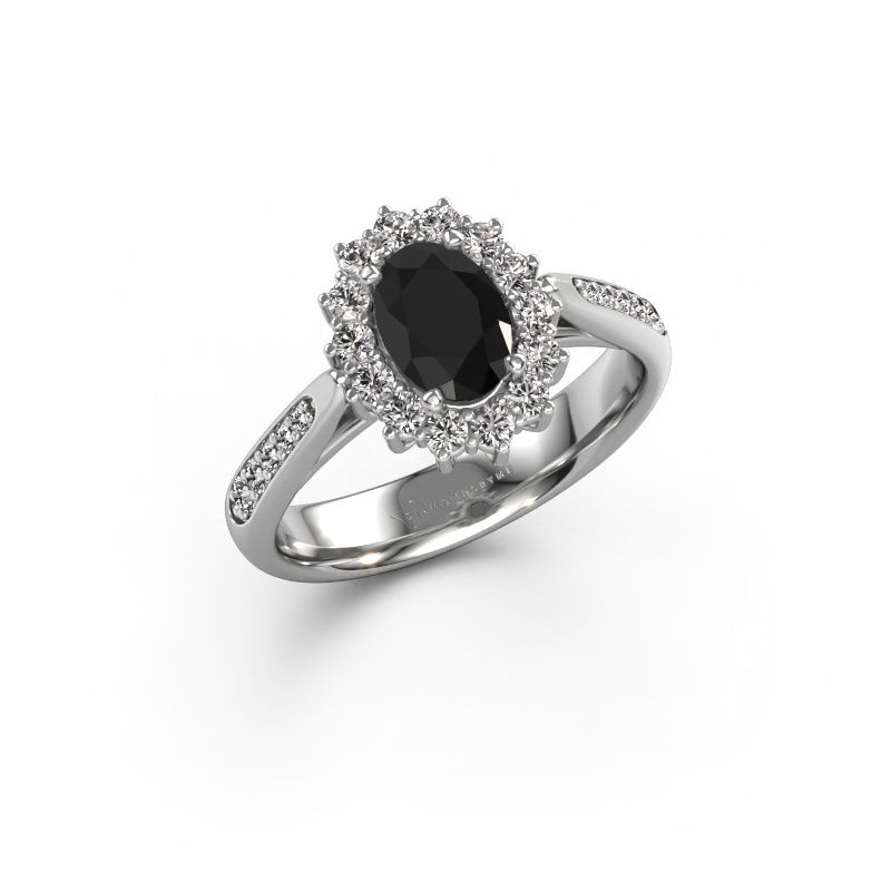 Engagement ring Margien 2 585 white gold black diamond 1.05 crt