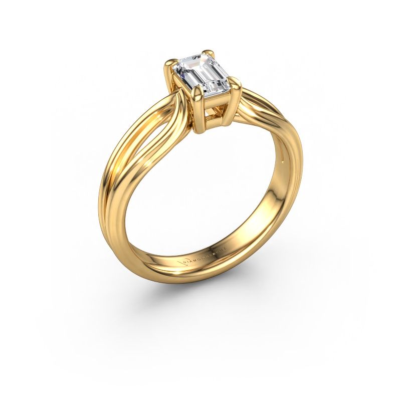 Engagement ring Antonia eme 1 585 gold lab grown diamond 0.70 crt