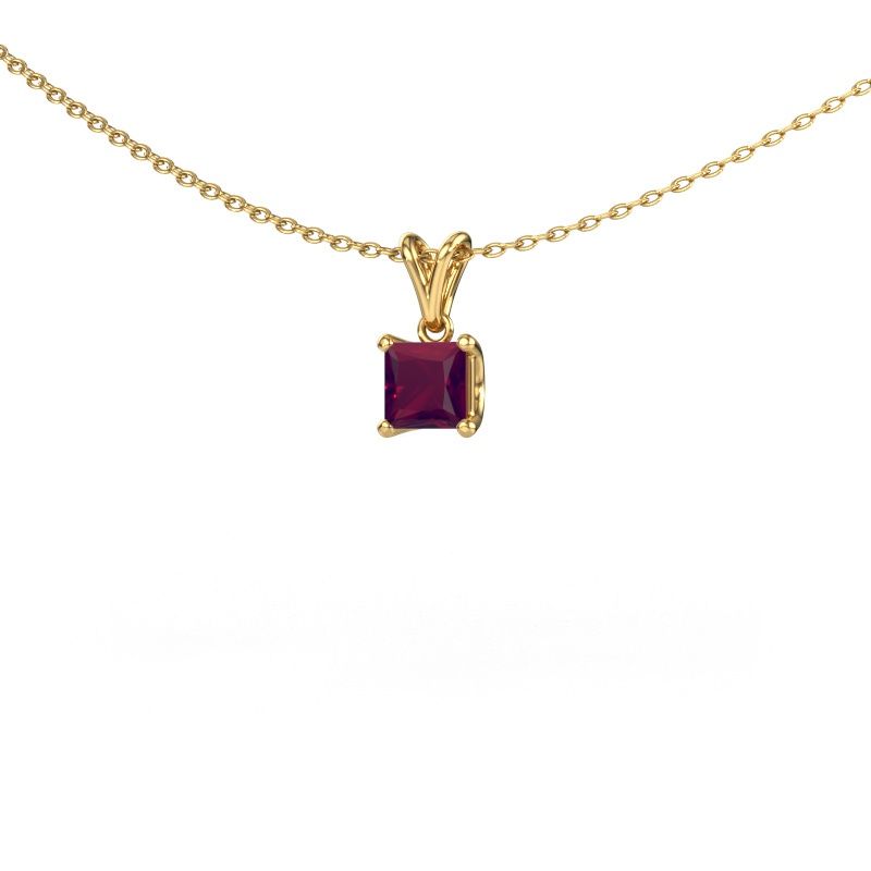 Hanger Sam SQR 585 goud rhodoliet 4.5 mm