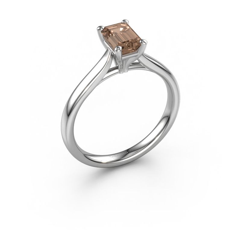 Engagement ring Mignon EME 1 950 platinum brown diamond 0.90 crt
