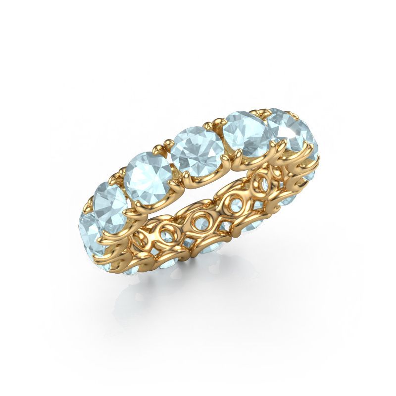 Ring Estee 4.7 585 gull akvamarin 4.7 mm