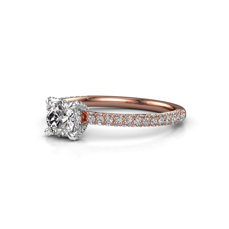 Image of Engagement ring saskia rnd 2<br/>585 rose gold<br/>Diamond 1.092 crt