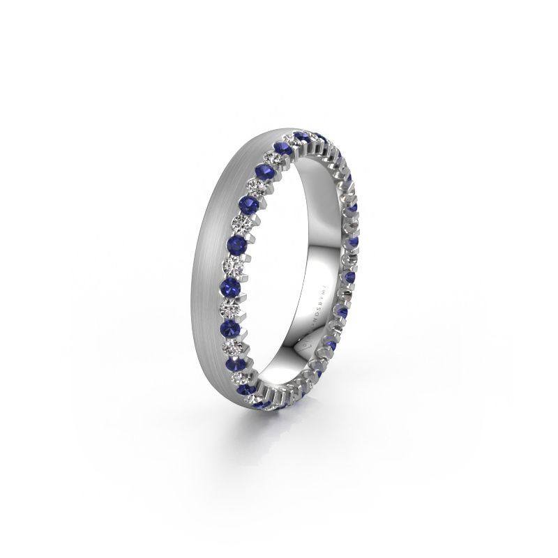 Wedding ring WH2138L24B 950 platinum sapphire ±4x2 mm