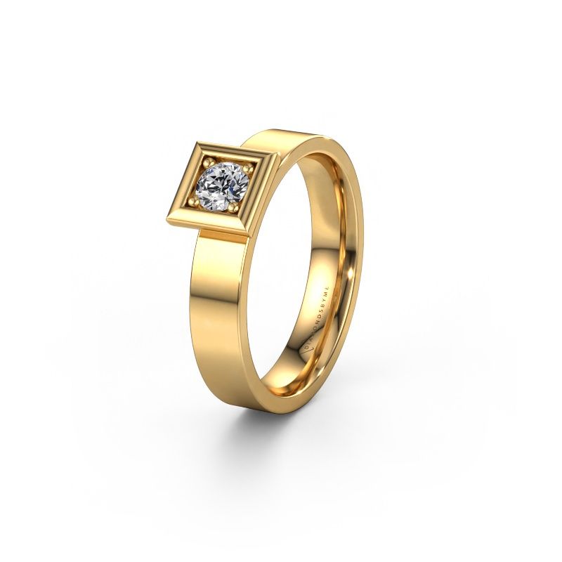 Giftering WH2112L14A 585 gull lab-diamant ±4 x 1,7 mm