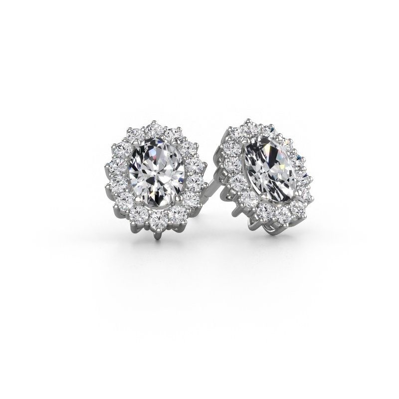Earrings Margien 585 white gold diamond 0.70 crt