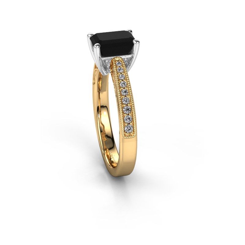 Afbeelding van Verlovingsring Shonta EME<br/>585 goud<br/>zwarte diamant 1.514 crt