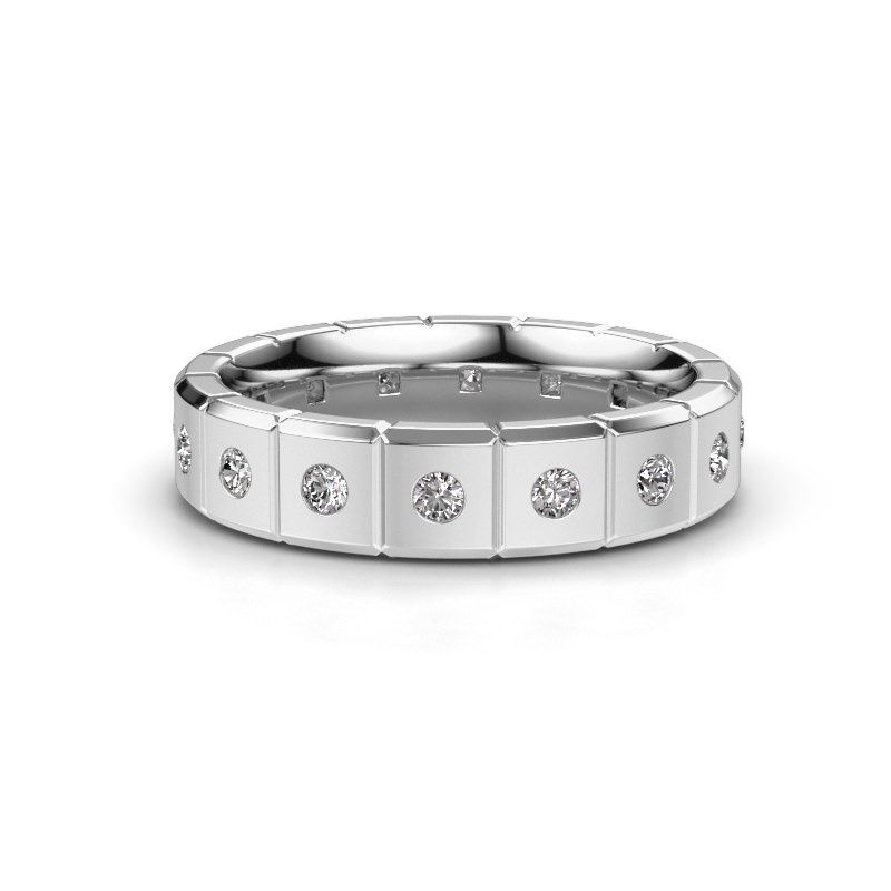Image of Weddings ring WH2055L15DP<br/>585 white gold ±5x2.4 mm<br/>Lab-grown diamond