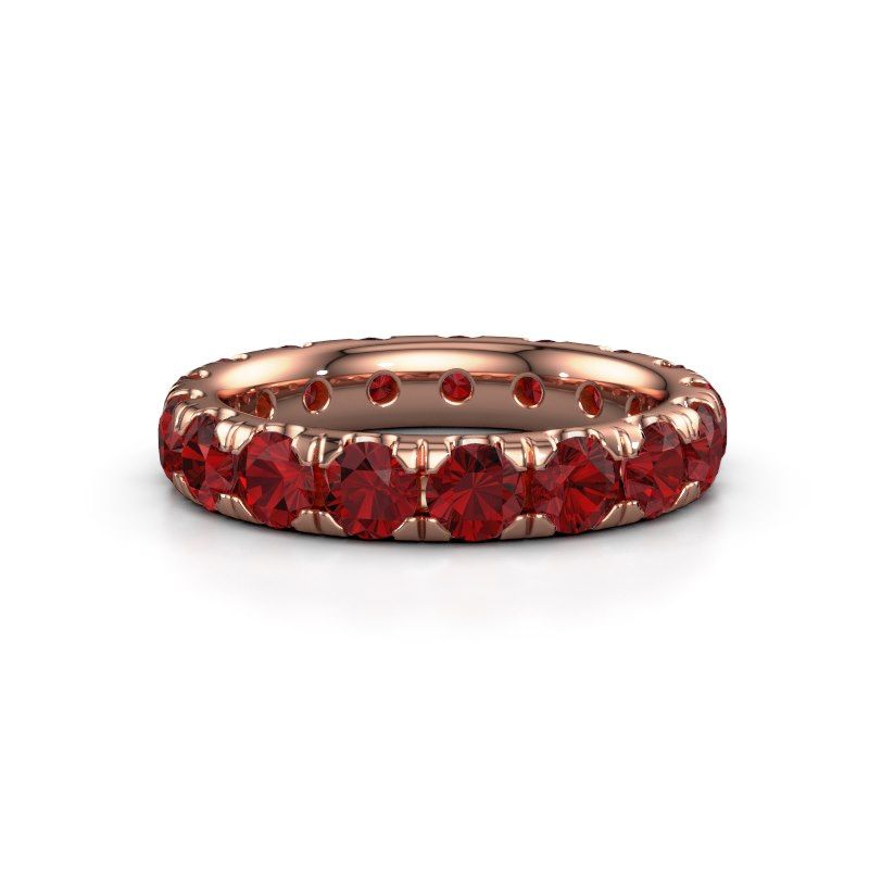 Image of Stackable Ring Jackie 3.7<br/>585 rose gold<br/>Ruby 3.7 mm