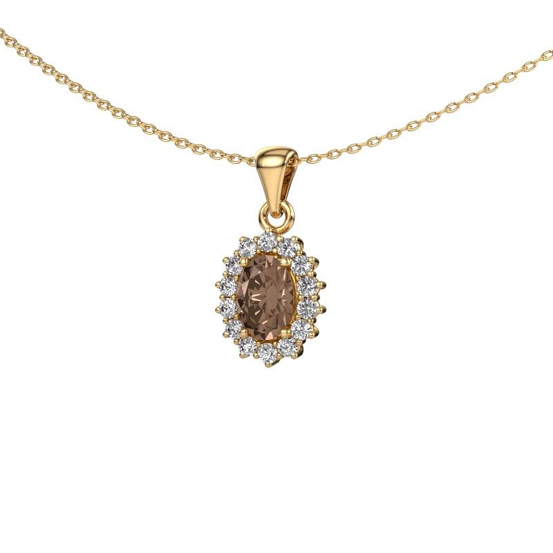 Colgante Margien 585 oro diamante marrón 0.70 crt