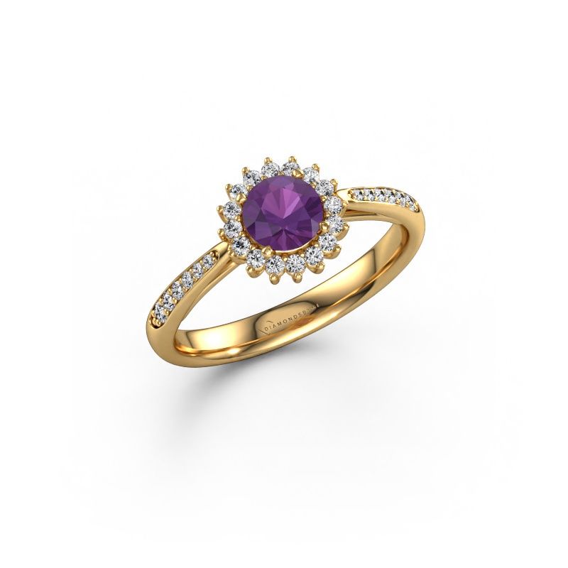Engagement ring Tilly RND 2 express 585 gold amethyst 5 mm
