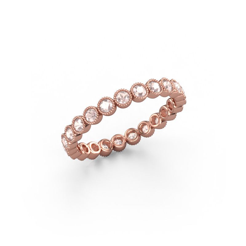 Ring Mariam 0.03 585 Roségold Morganit Champagner 2 mm